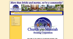 Desktop Screenshot of messiahhousing.org